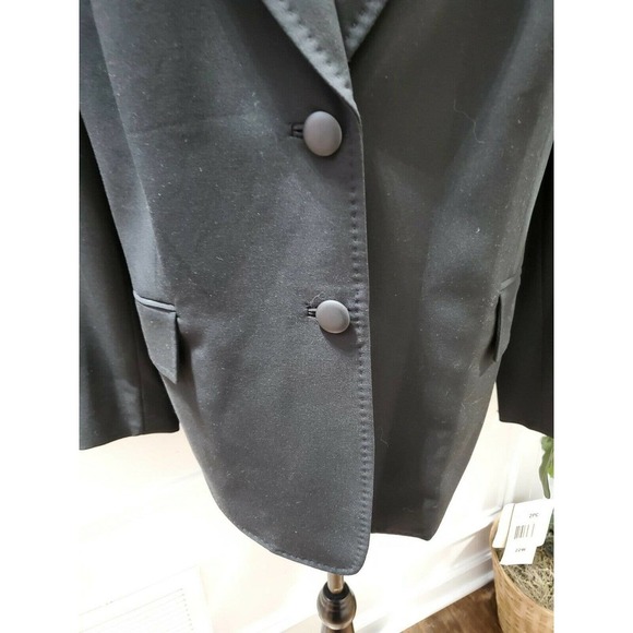 Jones Newyork Womens Black Polyester Two Buttons Single Breasted Blazer Size 22W - Picture 3 of 11